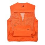 Men's Blaze Orange Hunting Vest with Pockets