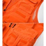 Men's Blaze Orange Hunting Vest with Pockets