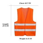 10 Pack High Visibility Reflective Safety Vests