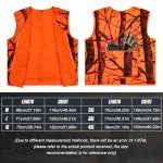 Volein Lightweight Blaze Orange Hunting Vest with Pocket
