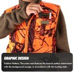 Volein Lightweight Blaze Orange Hunting Vest with Pocket