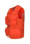 Blaze Orange Hunting Vest with Multi Pockets