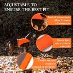 Blaze Orange Reflective Dog Vest for Hunting