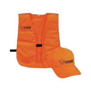 HME Blaze Orange Safety Vest & Adjustable Hat Set