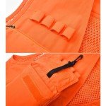 Men's Blaze Orange Hunting Vest with Pockets