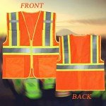 High Visibility Reflective Safety Vest with Pockets