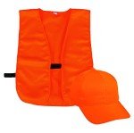 Youth Blaze Orange Cap and Vest Set