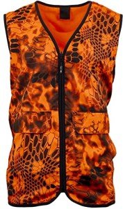 Kryptek Men's Vesuvius Reversible Hunting Vest, Orange