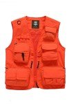 Blaze Orange Hunting Vest with Multi Pockets