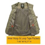Flygo Men's Lightweight Fishing Cargo Vest - Orange