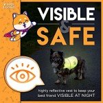 Hi-Vis Fluorescent Orange Reflective Dog Vest
