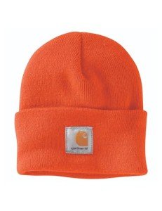 Carhartt Men's Orange Knit Cuffed Beanie