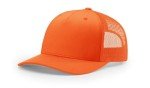 Blaze Orange Richardson 5 Panel Trucker Hat