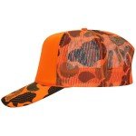 Custom Blaze Orange Camouflage Foam Trucker Hat
