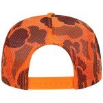 Custom Blaze Orange Camouflage Foam Trucker Hat