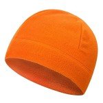 Orange Waterproof Hunting Beanie Hat for Cold Weather