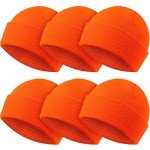Geyoga Orange Blaze Beanie Hat for Hunting