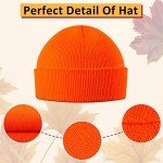 Geyoga Orange Blaze Beanie Hat for Hunting