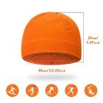Orange Waterproof Hunting Beanie Hat for Cold Weather