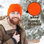 Geyoga Orange Blaze Beanie Hat for Hunting