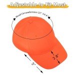 Tirrinia Adjustable Neon Orange Hunting Cap