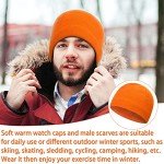 Orange Waterproof Hunting Beanie Hat for Cold Weather