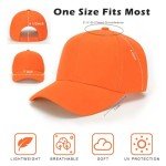 Adjustable Orange Baseball Caps - Pack of 12