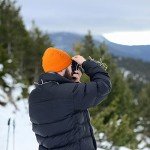 Orange Waterproof Hunting Beanie Hat for Cold Weather
