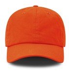 Low Profile UPF 50+ Cotton Baseball Cap - Orange
