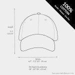 Low Profile UPF 50+ Cotton Baseball Cap - Orange