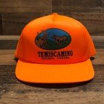 90s Vintage Blaze Orange Temiscaming Snapback Cap