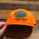 90s Vintage Blaze Orange Temiscaming Snapback Cap