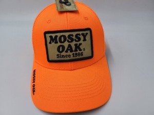 Mossy Oak Blaze Orange Mesh Trucker Hat
