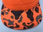 Blaze Orange Camo Snapback Hat for Outdoors