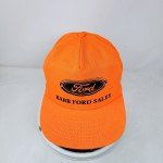 Vintage Ford Blaze Orange Trucker Hat, USA Made