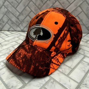Mossy Oak Blaze Orange Camo Hunting Cap