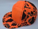Blaze Orange Camo Snapback Hat for Outdoors