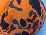 Blaze Orange Camo Snapback Hat for Outdoors