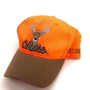Cabela's Blaze Orange Buck Hat with Brown Brim