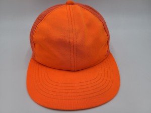 Blaze Orange Mesh Trucker Hat for Hunting