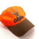 Cabela's Blaze Orange Buck Hat with Brown Brim