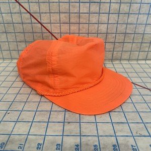 Neon Orange Snapback Hat for Hunting Adventures