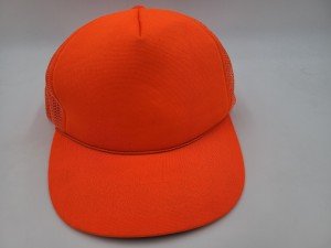 Blaze Safety Orange Mesh Trucker Snapback Cap