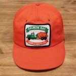Blaze Orange Vintage Snapback Construction Hat