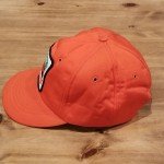 Blaze Orange Vintage Snapback Construction Hat