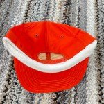 Vintage Blaze Orange Trucker Hat with Patch