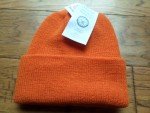 Blaze Orange 100% Wool Watch Cap Beanie
