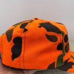 Vintage Blaze Orange Camo Trucker Hat – 90s Style