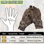 Lightweight Full Finger Camouflage Hunting Gloves