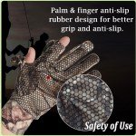 Lightweight Full Finger Camouflage Hunting Gloves
